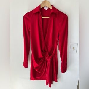 Brand new sexy Super down red wrap dress